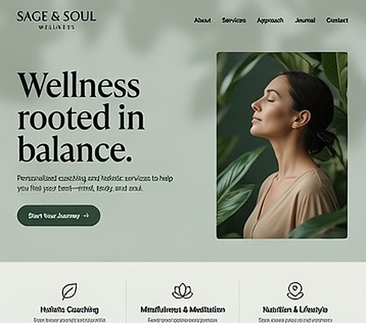 Cedar & Still Studio website example