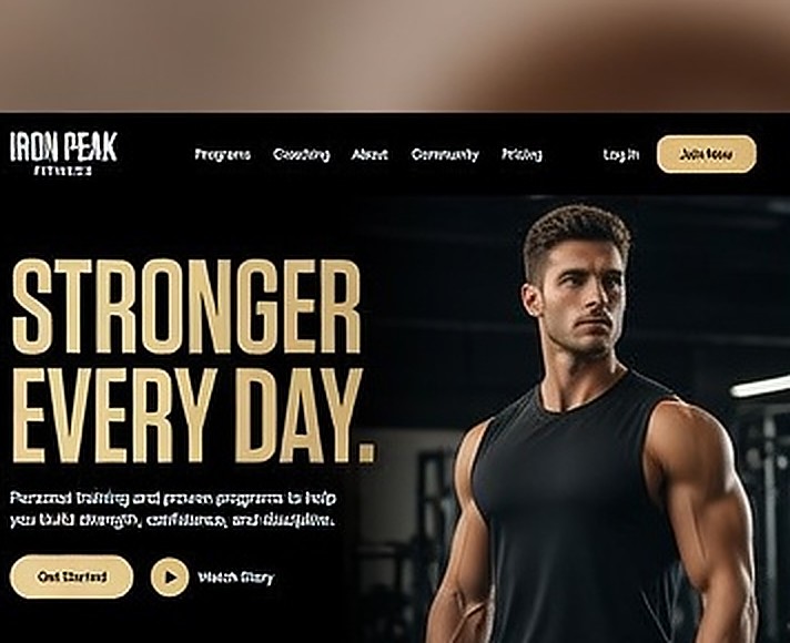 Forgehouse Gym website example