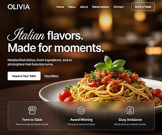 Marlowe Kitchen website example