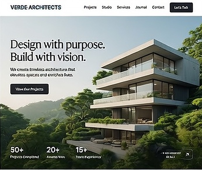 Mossline Architecture website example