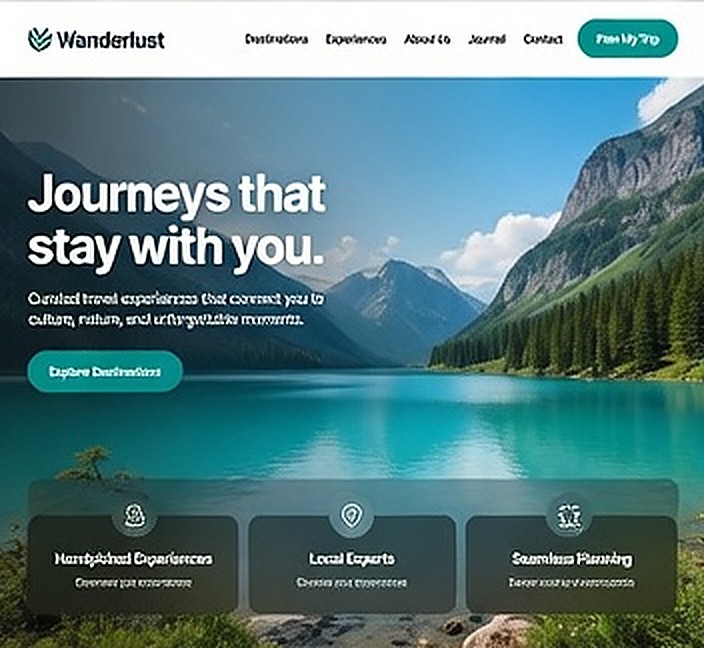 Waymark Travel website example
